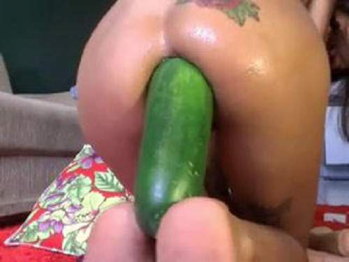 best of Inserting cucumber anal