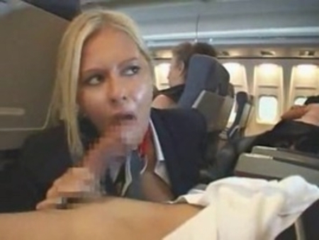 Stewardess blowjob